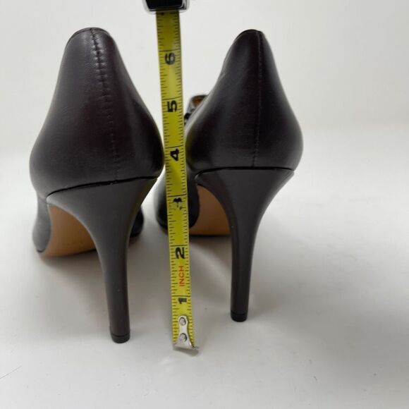 Coach Women's Seneca Heeled Ankle Booties Side Zip Brown Leather Size 7.5 B - Picture 8 of 13